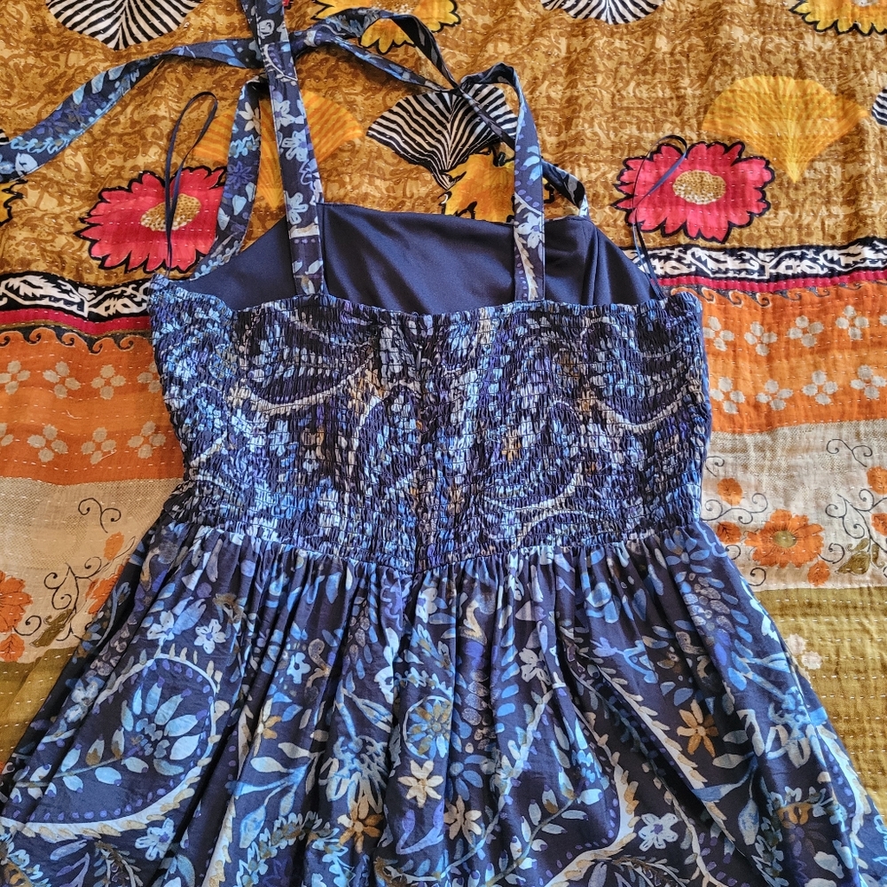Floral Maxi Skirt in Navy Blue, Rachel Zoe, L, See Pics For Details - Picture 8 of 16